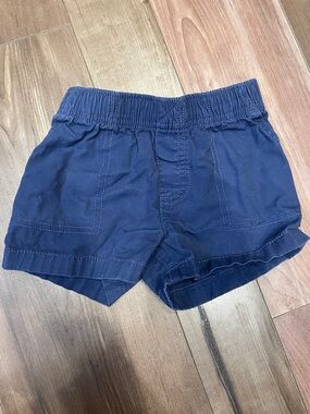 Carter's Dark Blue Elastic-Waist Toddler Shorts
